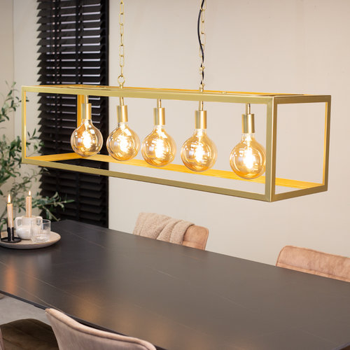 Aiden Pendelleuchte Industrial 5L Gold Aiden Pendelleuchte Industrial 5L Gold