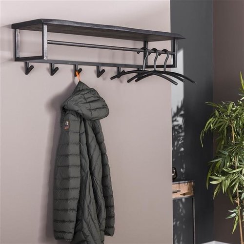 Yme Garderobenleiste Industrial Akazienholz Metall Yme Garderobenleiste Industrial Akazienholz Metall