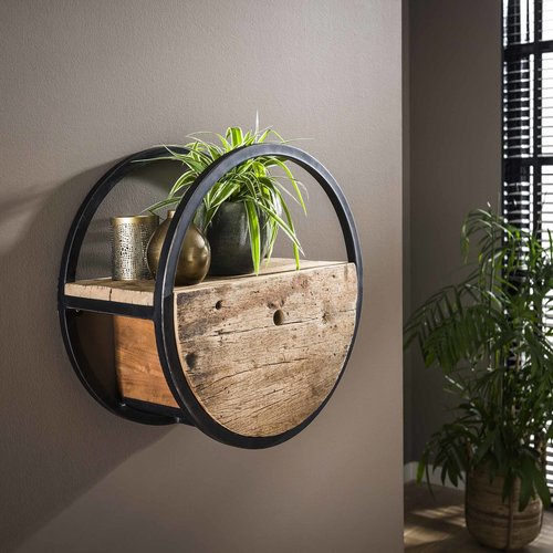 Liv Wandregal Vintage Holz 50 cm Liv Wandregal Vintage Holz 50 cm