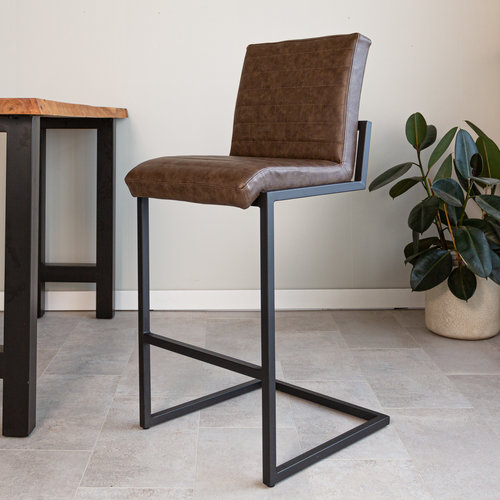 Dimehouse Kuba Barhocker Industrial Taupe Dimehouse Kuba Barhocker Industrial Taupe