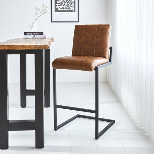 Dimehouse Hoxton Barhocker Industriell Cognac Dimehouse Hoxton Barhocker Industriell Cognac