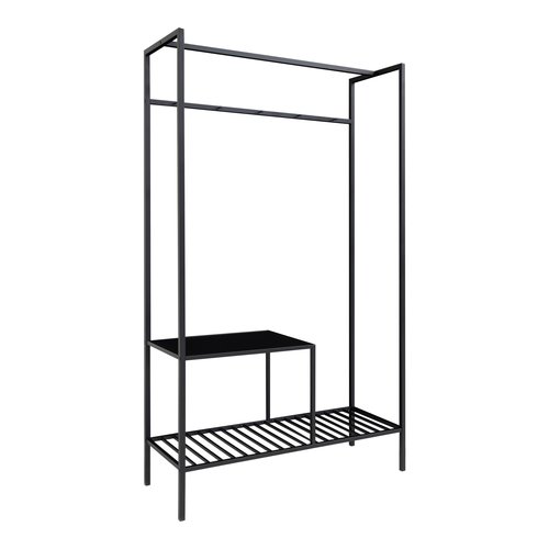 Walther Standgarderobe schwarz 38x101x170 cm Walther Standgarderobe schwarz 38x101x170 cm