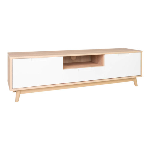 TV-Schrank Liam 3 Schubladen Holz weiß TV-Schrank Liam 3 Schubladen Holz weiß