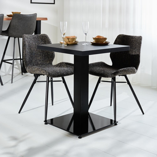 Bistrotisch Robin quadratisch schwarz 60x60 cm Bistrotisch Robin quadratisch schwarz 60x60 cm