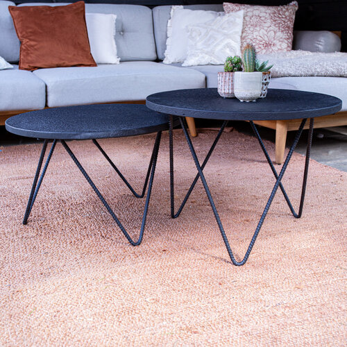 Lianne Outdoor Beistelltisch-Set Industrial Schwarz Lianne Outdoor Beistelltisch-Set Industrial Schwarz