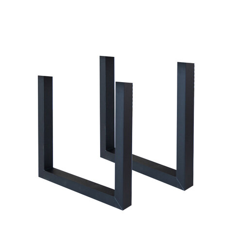 Tischgestell 2er-Set U-Rahmen schwarz Tischgestell 2er-Set U-Rahmen schwarz
