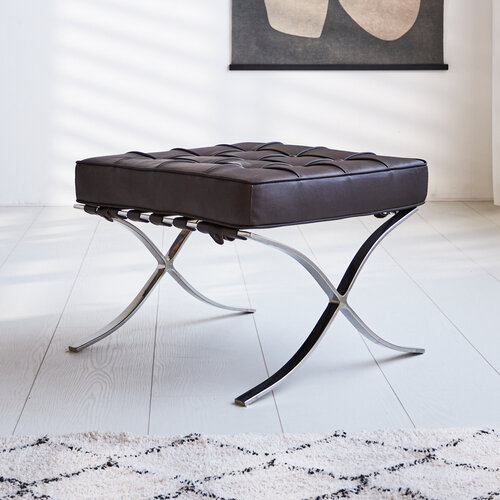 Dimehouse Expo Hocker Schwarz Leder Dimehouse Expo Hocker Schwarz Leder