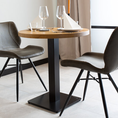Bistrotisch Rund Industrial Mangoholz 70x70cm Bistrotisch Rund Industrial Mangoholz 70x70cm