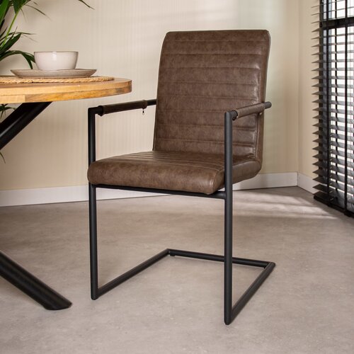 Dimehouse Bras Esszimmerstuhl Industrial Taupe Dimehouse Bras Esszimmerstuhl Industrial Taupe
