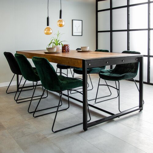 Dimehouse Vegas Esstisch Industrial 200 x 100 cm Mangoholz Dimehouse Vegas Esstisch Industrial 200 x 100 cm Mangoholz