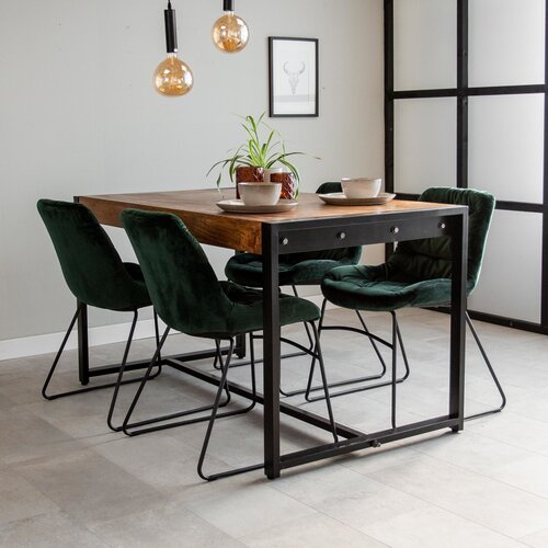 Dimehouse Vegas Esstisch Industrial 180 x 90 cm Mangoholz Dimehouse Vegas Esstisch Industrial 180 x 90 cm Mangoholz