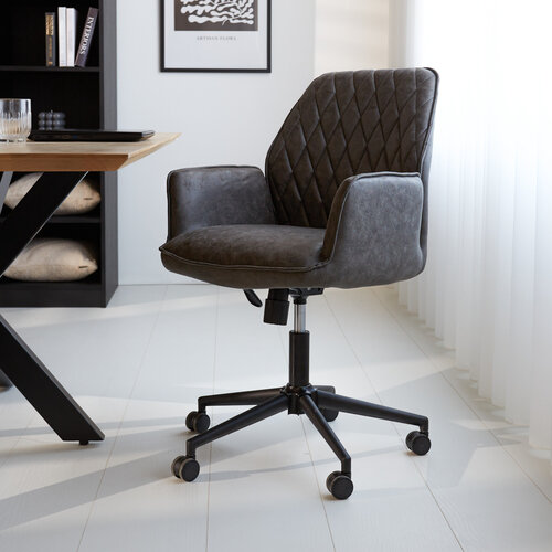 Dimehouse Novan Bürostuhl Industrial Drehbar Anthrazit Dimehouse Novan Bürostuhl Industrial Drehbar Anthrazit