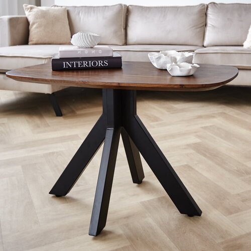 Dimehouse Couchtisch Dänisch oval Paris Nussbaum Finish 80x50 cm Dimehouse Couchtisch Dänisch oval Paris Nussbaum Finish 80x50 cm