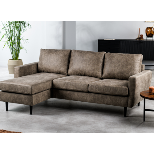 3-Sitzer Ecksofa Lara Stoff taupe links/ rechts 3-Sitzer Ecksofa Lara Stoff taupe links/ rechts