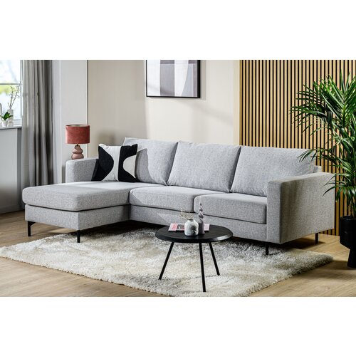 3-Sitzer Ecksofa Rosan Stoff grau links/ rechts 3-Sitzer Ecksofa Rosan Stoff grau links/ rechts