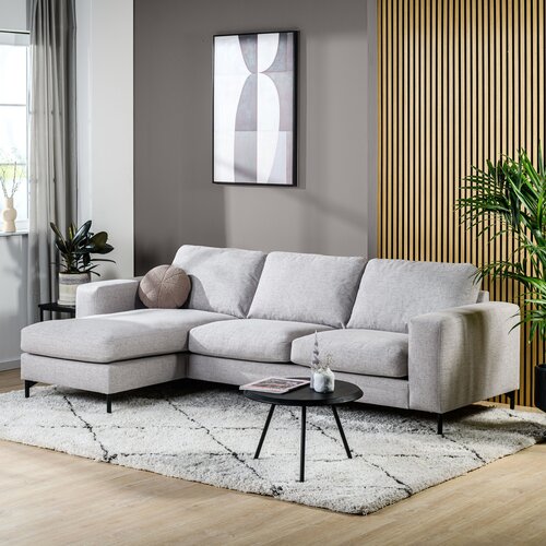 3-Sitzer Ecksofa Benny Stoff grau 3-Sitzer Ecksofa Benny Stoff grau
