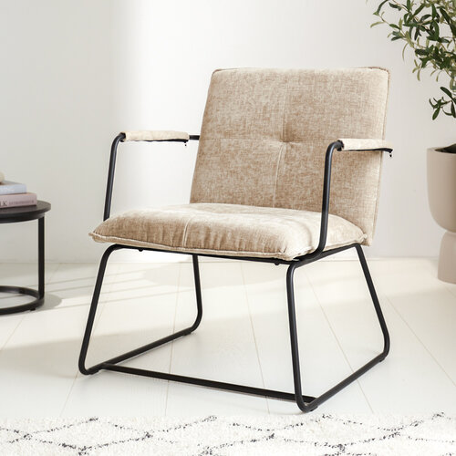 Sessel Hailey beige Chenille Sessel Hailey beige Chenille