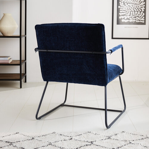 Sessel Hailey blau Chenille