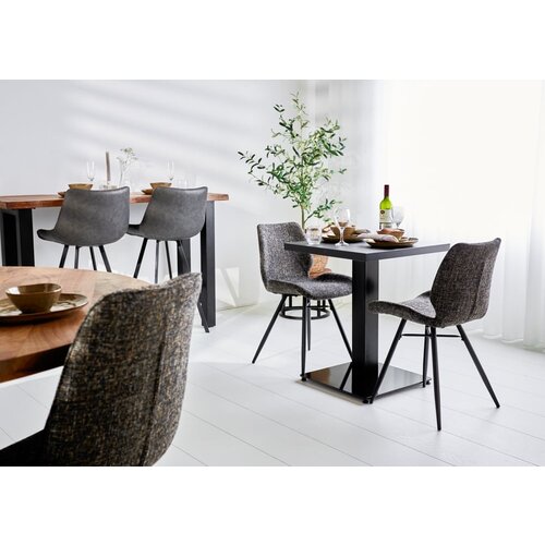 Bistrotisch Robin quadratisch schwarz 60x60 cm