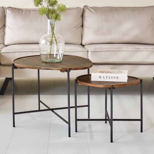 Dimehouse Organisches Couchtisch 2er-Set Norah Mangoholz Dimehouse Organisches Couchtisch 2er-Set Norah Mangoholz