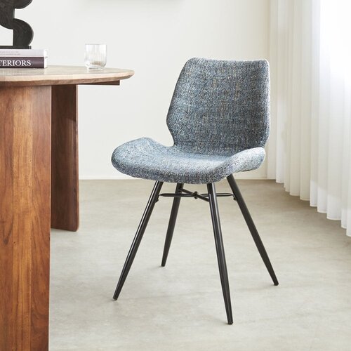 Dimehouse Esszimmerstuhl Beau Chenille blau Dimehouse Esszimmerstuhl Beau Chenille blau