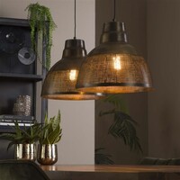 Luisa Pendelleuchte Industrial 2L Metallbronze