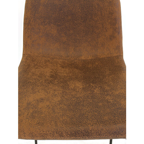 Dimehouse Brentt Barhocker Industriell Suede-Braun