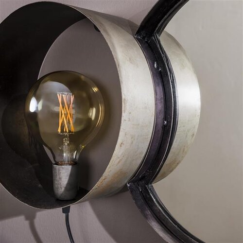 Wandlampe Juliane mit Spiegel Metall