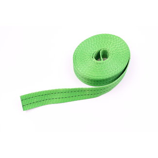 LIFTY Polyester lashing strap fabric green 3 tons 35 mm on roll