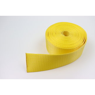 LIFTY Polyester lashing strap fabric yellow 15 tons 75 mm on roll