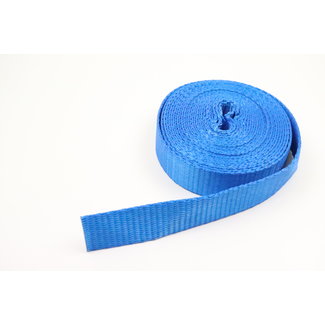 LIFTY Polyester Spanngurt-Gewebe Blau 2 Tonnen 25 mm auf Rolle