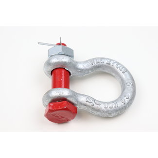 LIFTY D-shackle with bolt, nut and splint 2T MBT