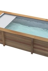 Proswell houten zwembaden Houten urban Stadszwembad 6.00 x 2.50 x 1.33 met automatisch rolluik