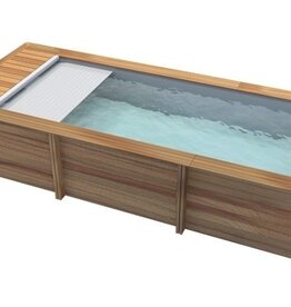 Proswell houten zwembaden Houten urban Stadszwembad 6.00 x 2.50 x 1.33 met automatisch rolluik