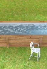 Proswell houten zwembaden Houten urban Stadszwembad 6.00 x 2.50 x 1.33 met automatisch rolluik