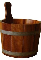 Sauna emmer kambala 5 liter, blank gelakt