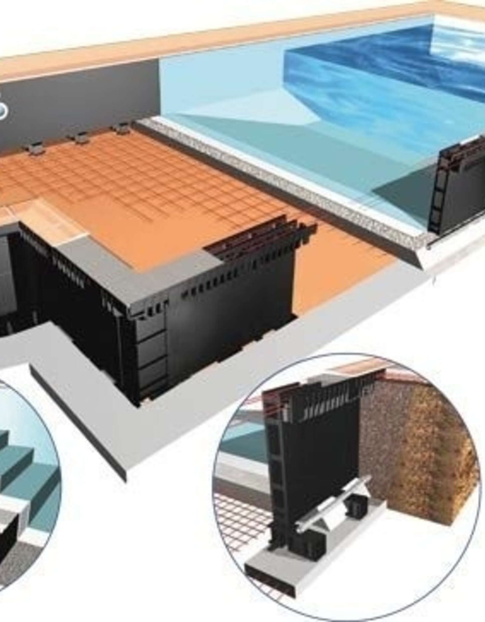 Bleuet model recht 7 x 3  x 1,45