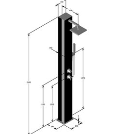 Ideal Eichenwald Ideal Solar Buitendouche Kuba
