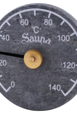 Sawo Sauna produkten Sauna Thermometer in speksteen rond