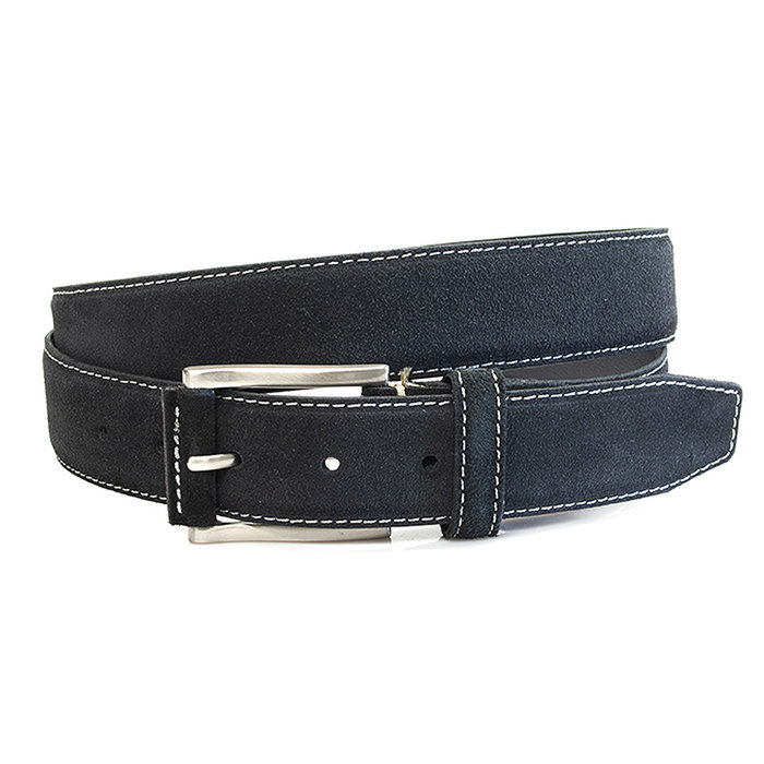 JV Belts Herenriem zwart suede