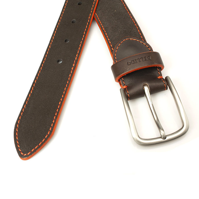 Miguel Bellido Sport Bruine suede heren riem