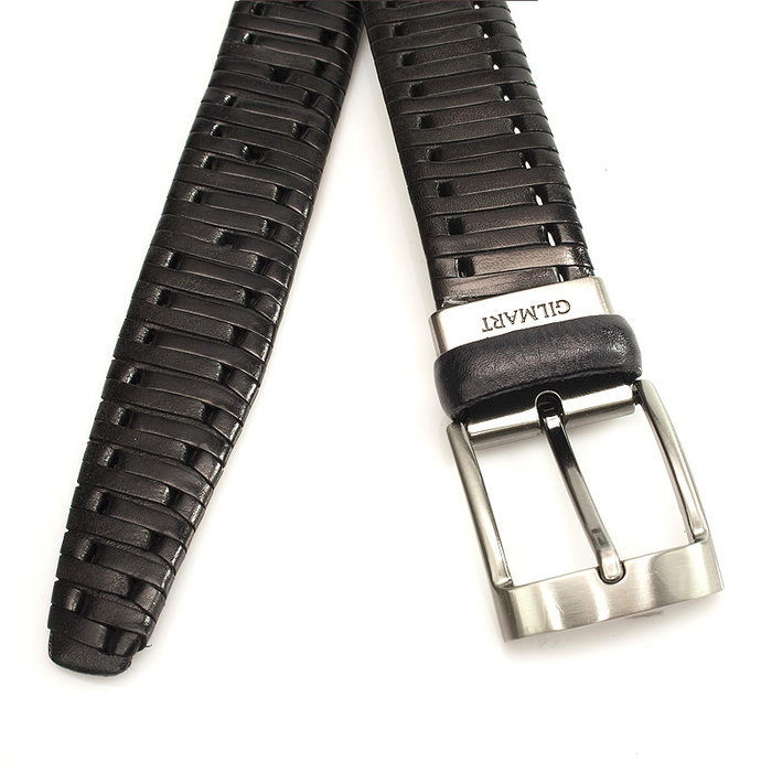 Gilmart gevlochten riem zwart