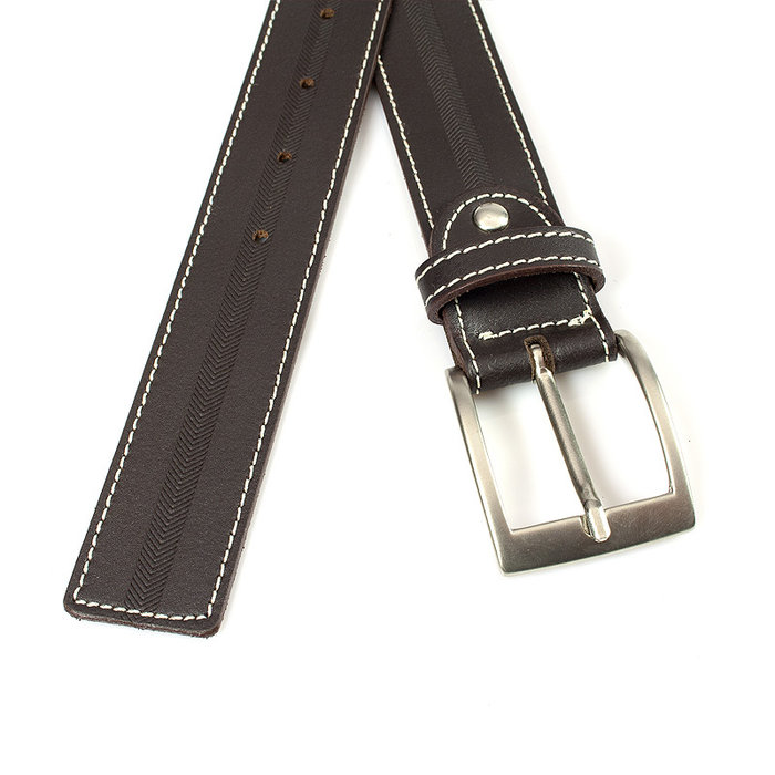 JV Belts Donker bruine heren riem