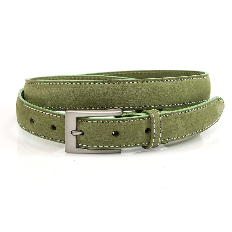 JV Belts Groene nubuck dames riem