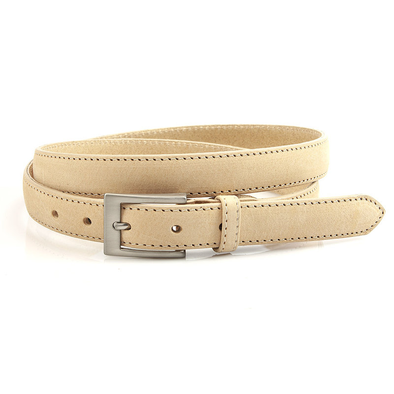 JV Belts Naturel kleurige nubuck dames ceintuur