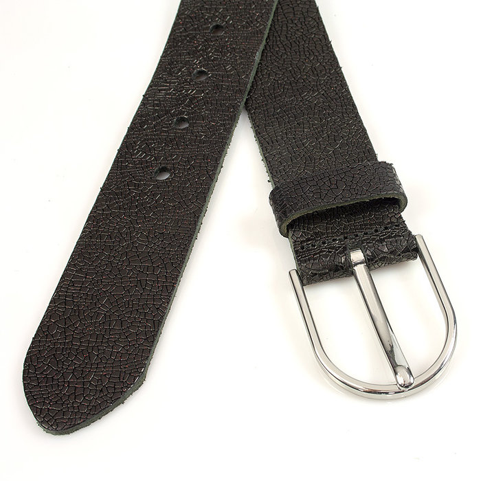 Thimbly Belts Dames riem geprent zwart