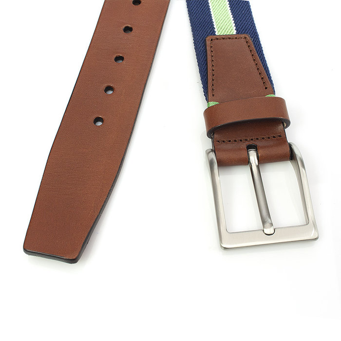 Gilmart Donkerblauwe elastische heren riem