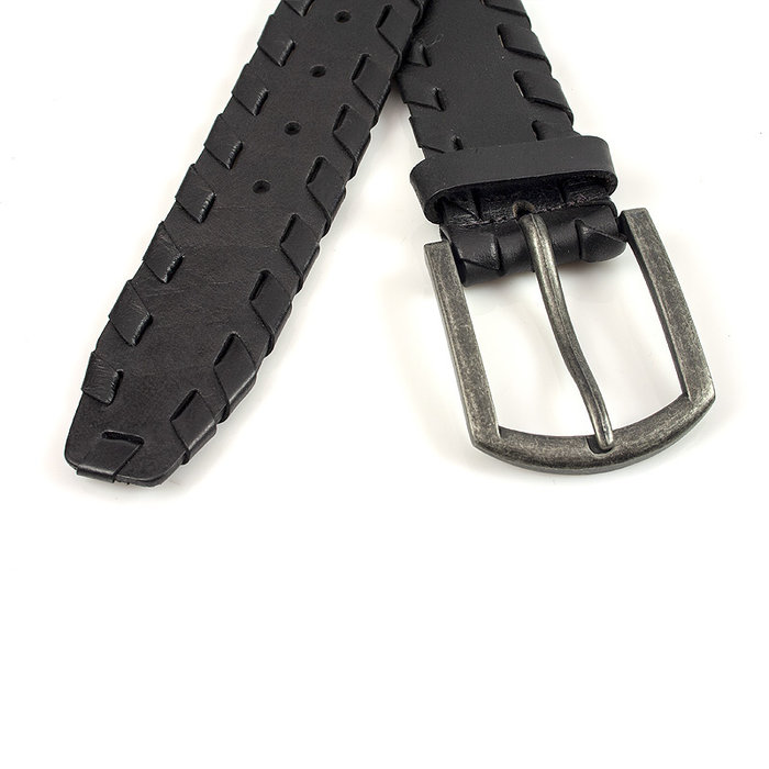 Thimbly Belts Stoere jeansriem zwart