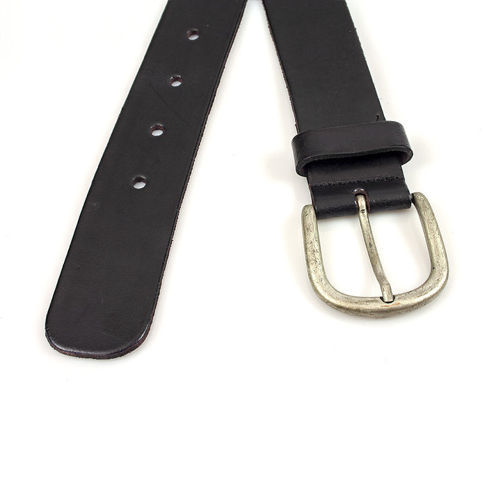 Thimbly Belts Dames riem zwart met ornamenten