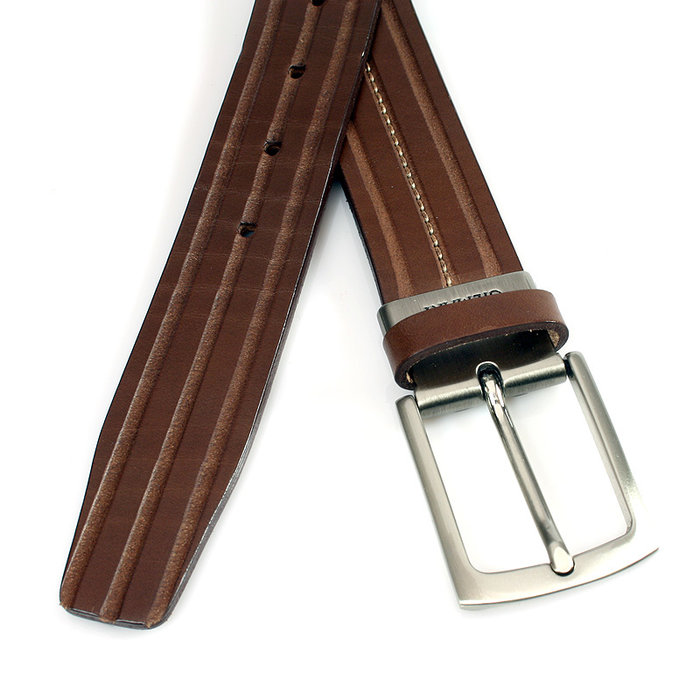 Gilmart Nette bruine riem met sleuven